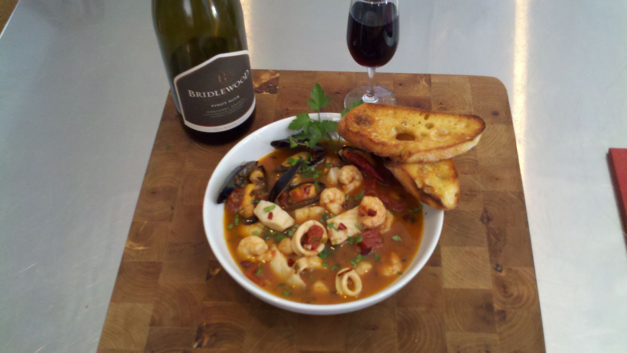 Cioppinot (Californian Seafood Stew With Pinot Noir)