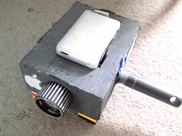 DIY guide for DIY iPod Video Projector - Requires no Power or Disassembly of the iPod with step-by-step instructions