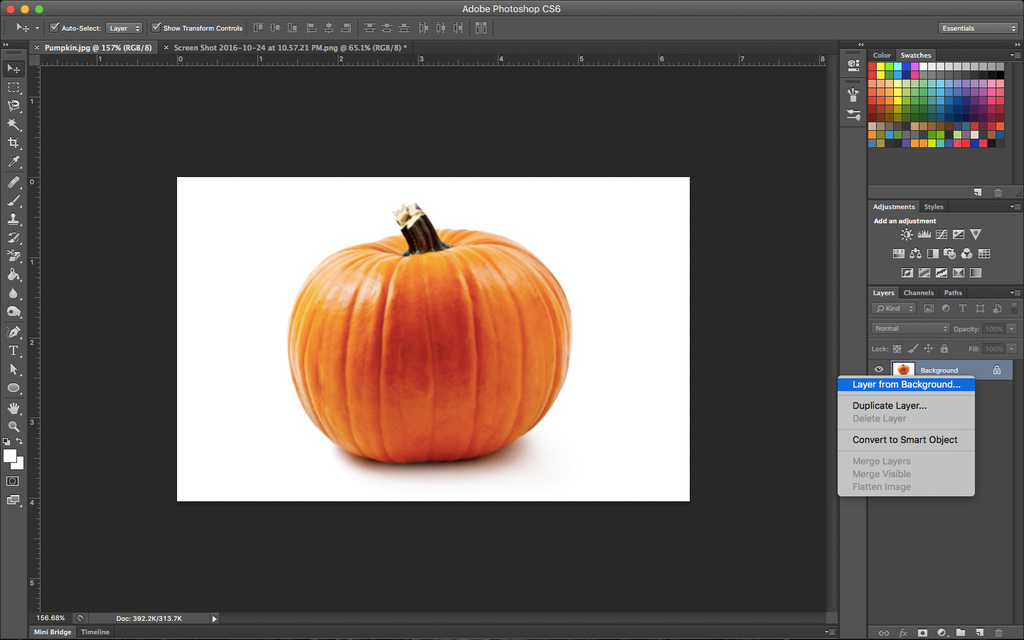 remove a background in photoshop cs6