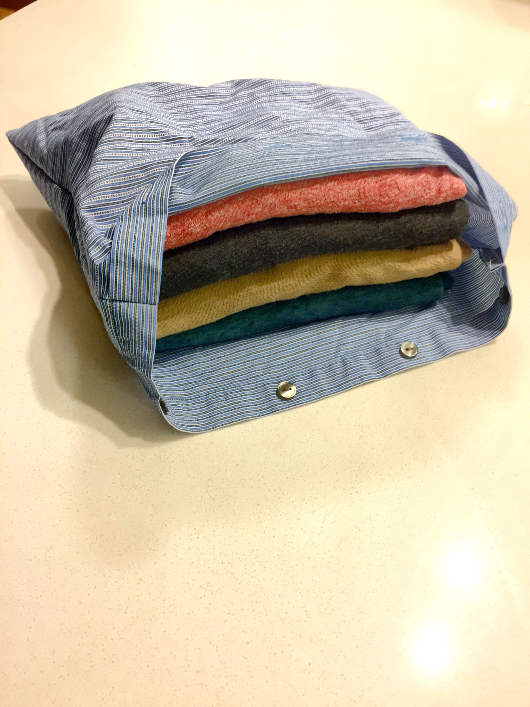 Packing Cube From Old Dress Shirt 5 Steps (with Pictures) Instructables
