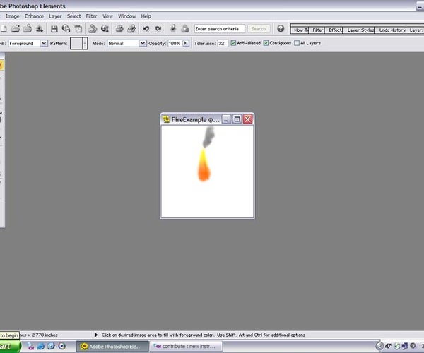 Simple Fire Effect Using Photoshop 2.0