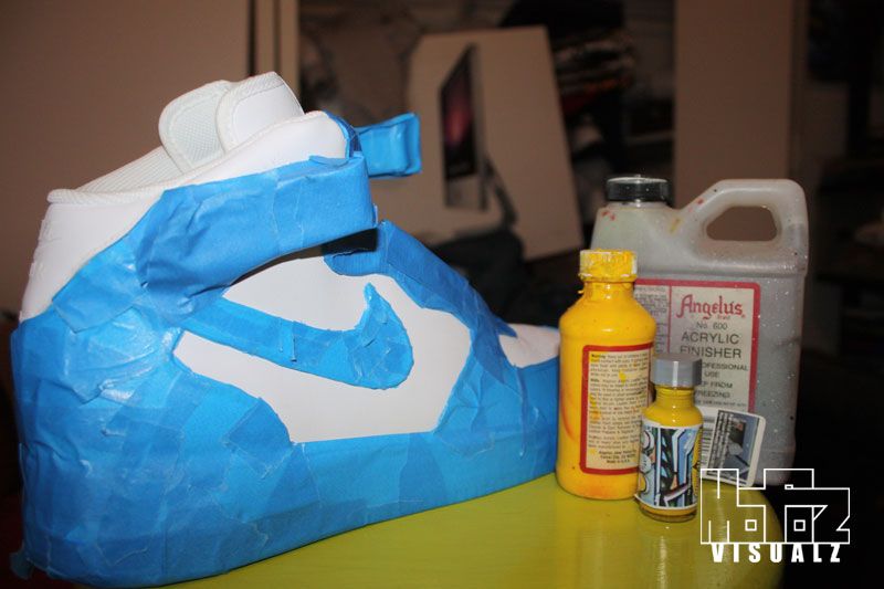 How To Customize Kicks Paint Shoes The Mofoz Visualz Way 7 Steps Instructables