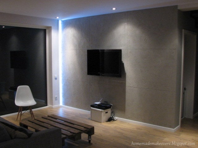 Diy Concrete Tv Wall 5 Steps Instructables