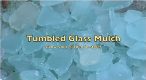 DIY guide for MAKE YOUR OWN SEA-GLASS MULCH! with step-by-step instructions