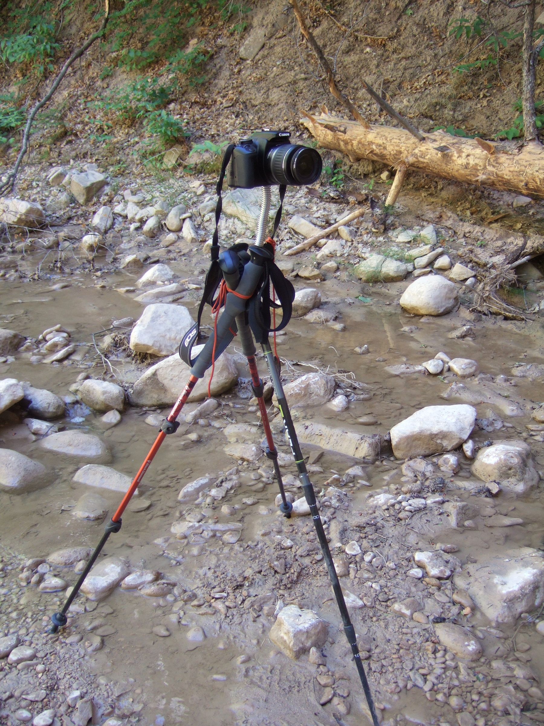 hiking pole tripod