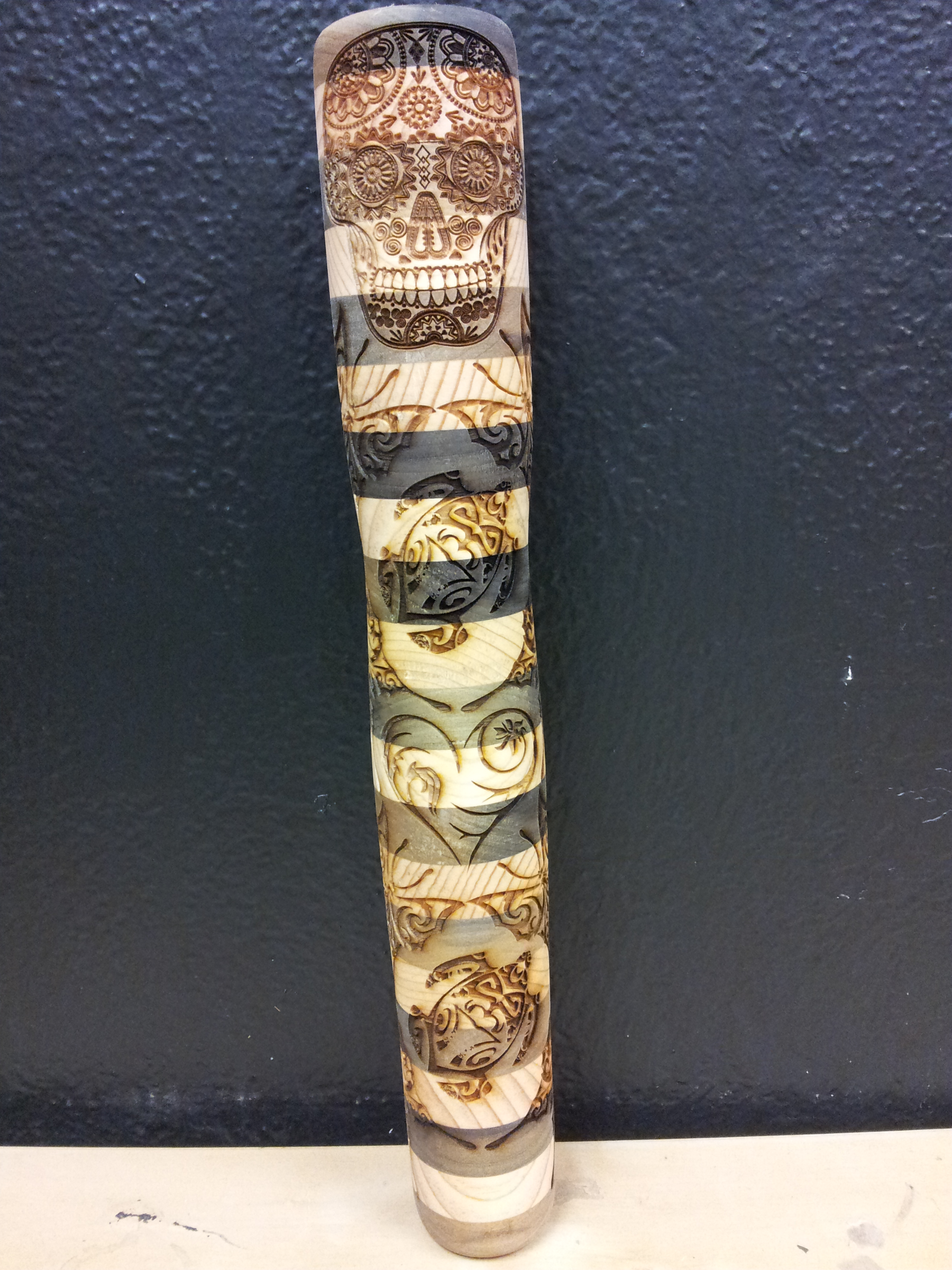 Decorative Wooden Totem Pole I Made This At Techshop 3 Steps Instructables