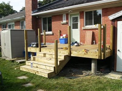 Building a Wooden Deck Over a Concrete One : 6 Steps (with Pictures ...