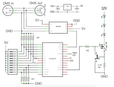 Build Your Own DMX Fixture - Arduino : 7 Steps (with Pictures ...