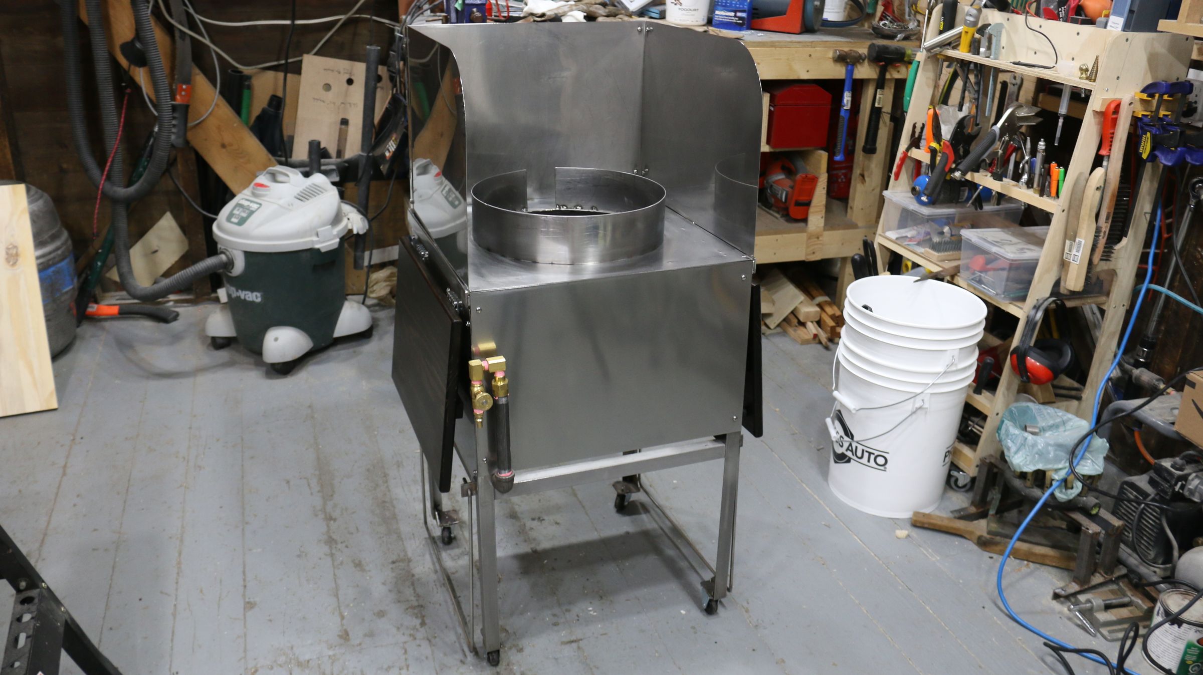 How to Make a Stainless Steel Wok Station / Fryer / Griddle 10 Steps