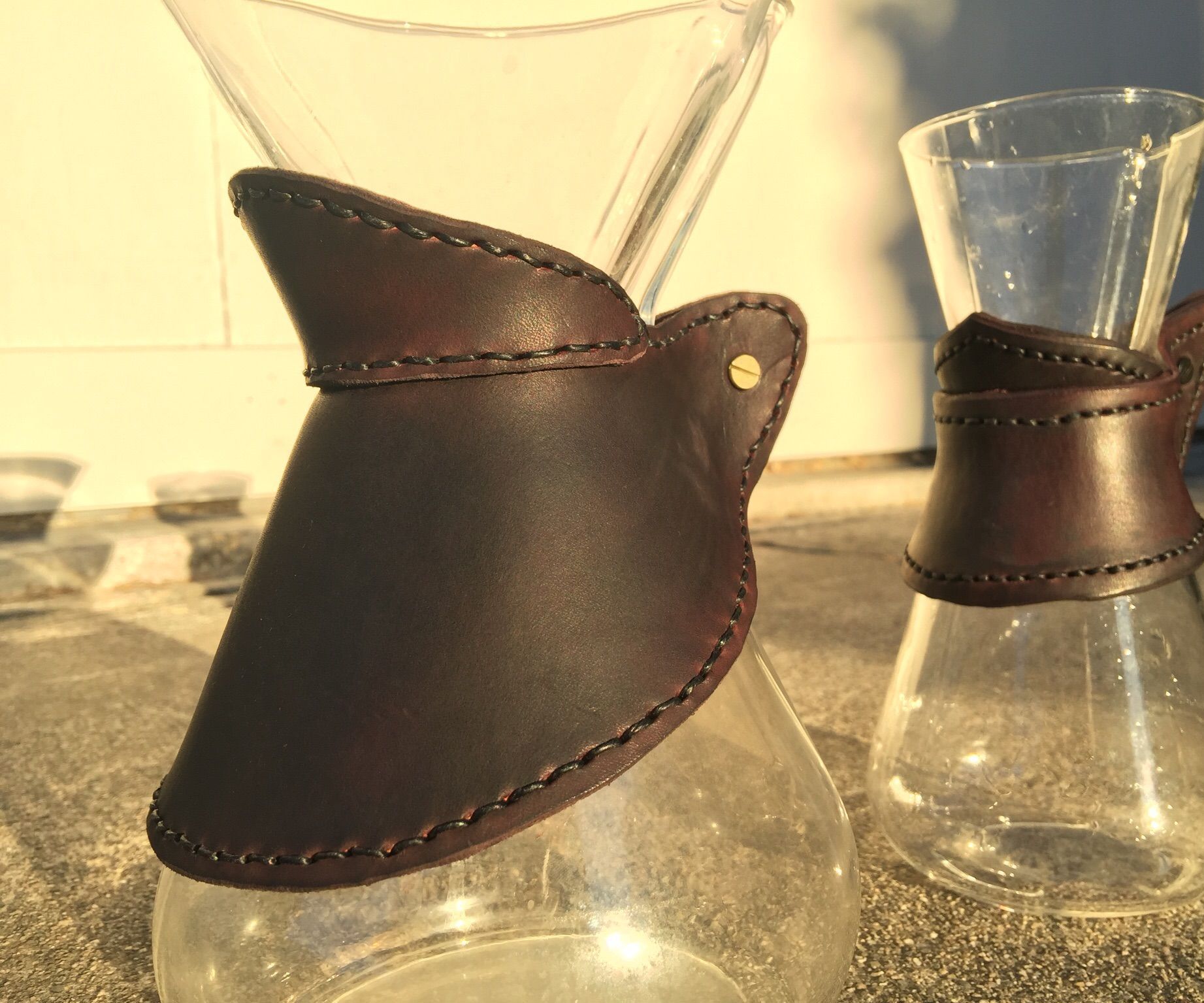 chemex leather collar