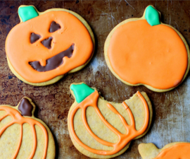 Halloween Frosted Sugar Cookies