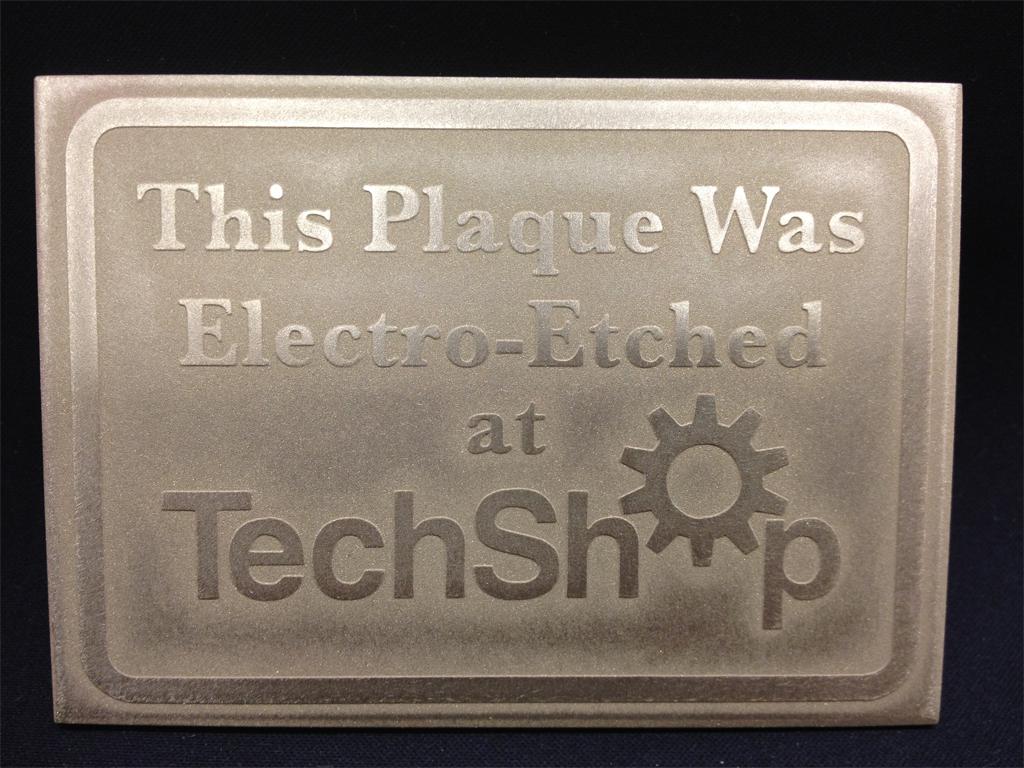 How to ElectroEtch a Solid Metal Plaque 10 Steps (with Pictures