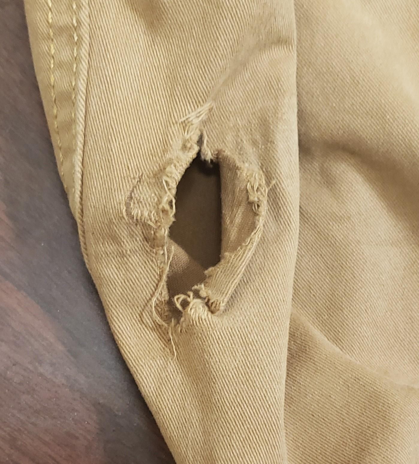 How to Patch a Hole in Pants 15 Steps Instructables