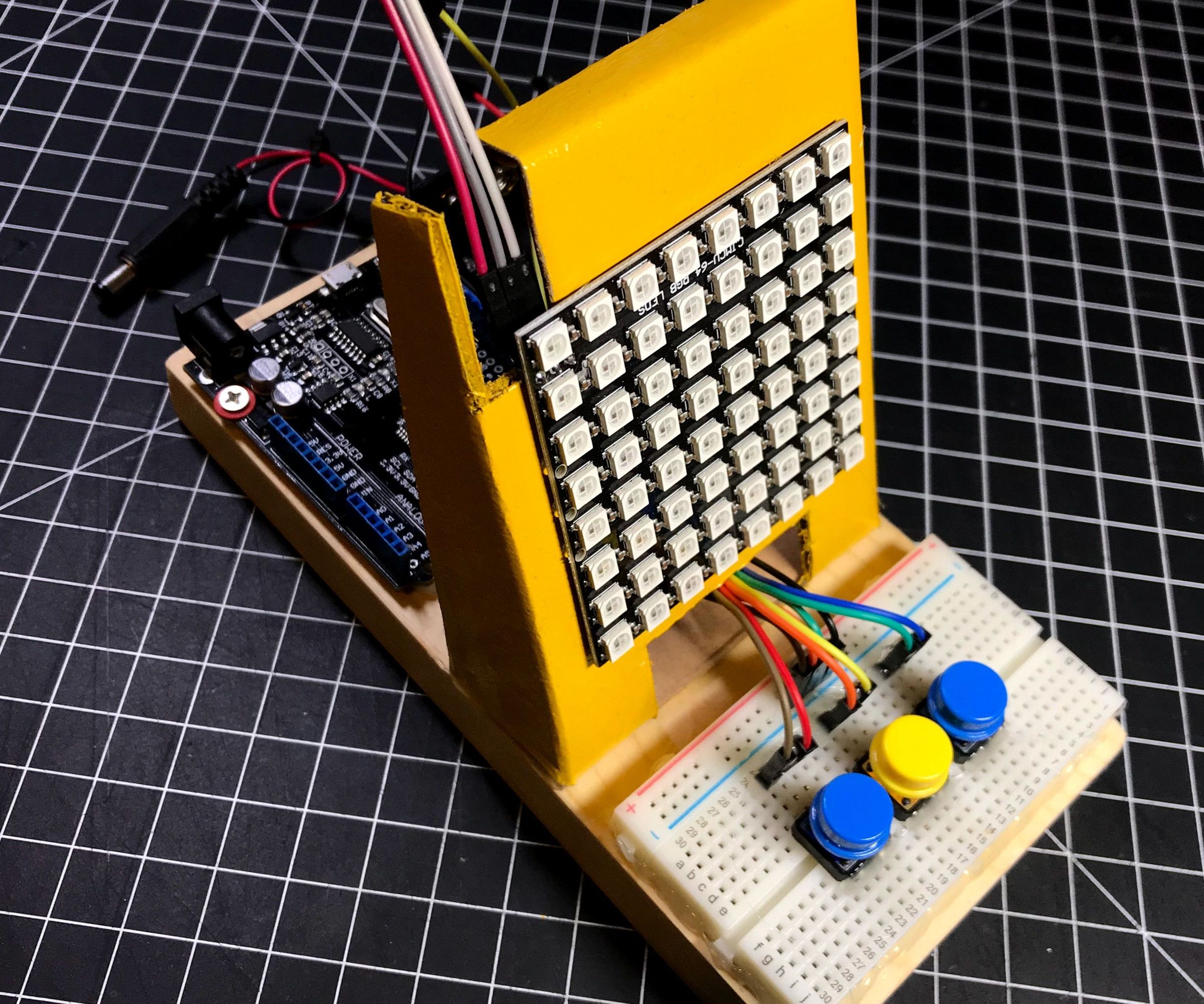DIY guide for Connect 4 Game Using Arduino and Neopixel with step-by-step instructions