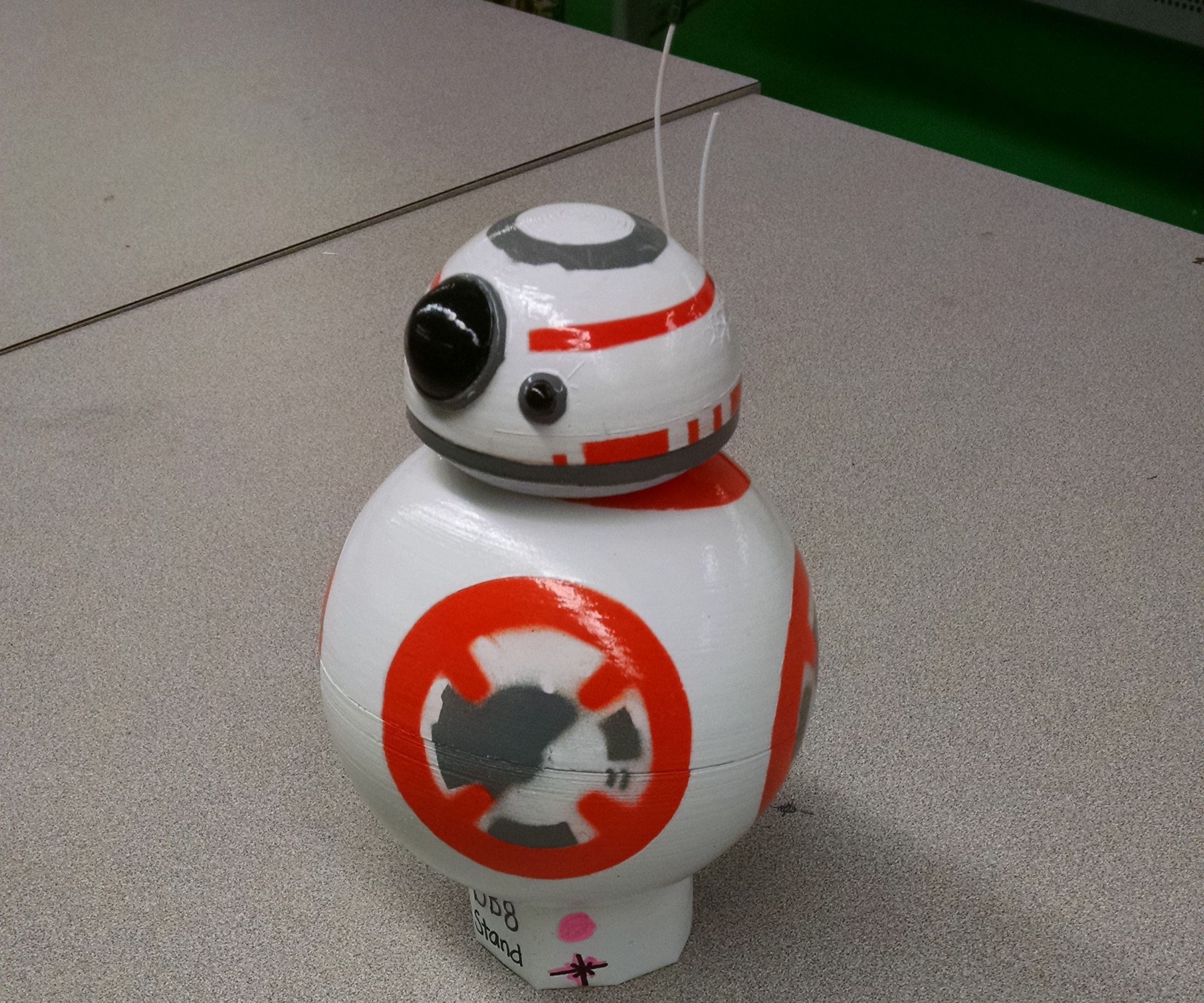 3d printed remote controlled bb8 droid - make course DIY Project DIY Project Image