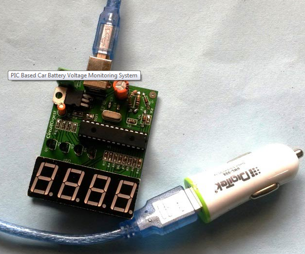 PIC Based Car Battery Monitoring System 7 Steps (with Pictures