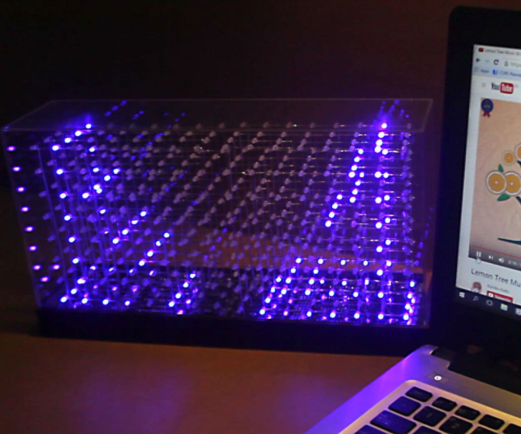 3d stereo audio spectrum visualizer DIY Project DIY Project Image