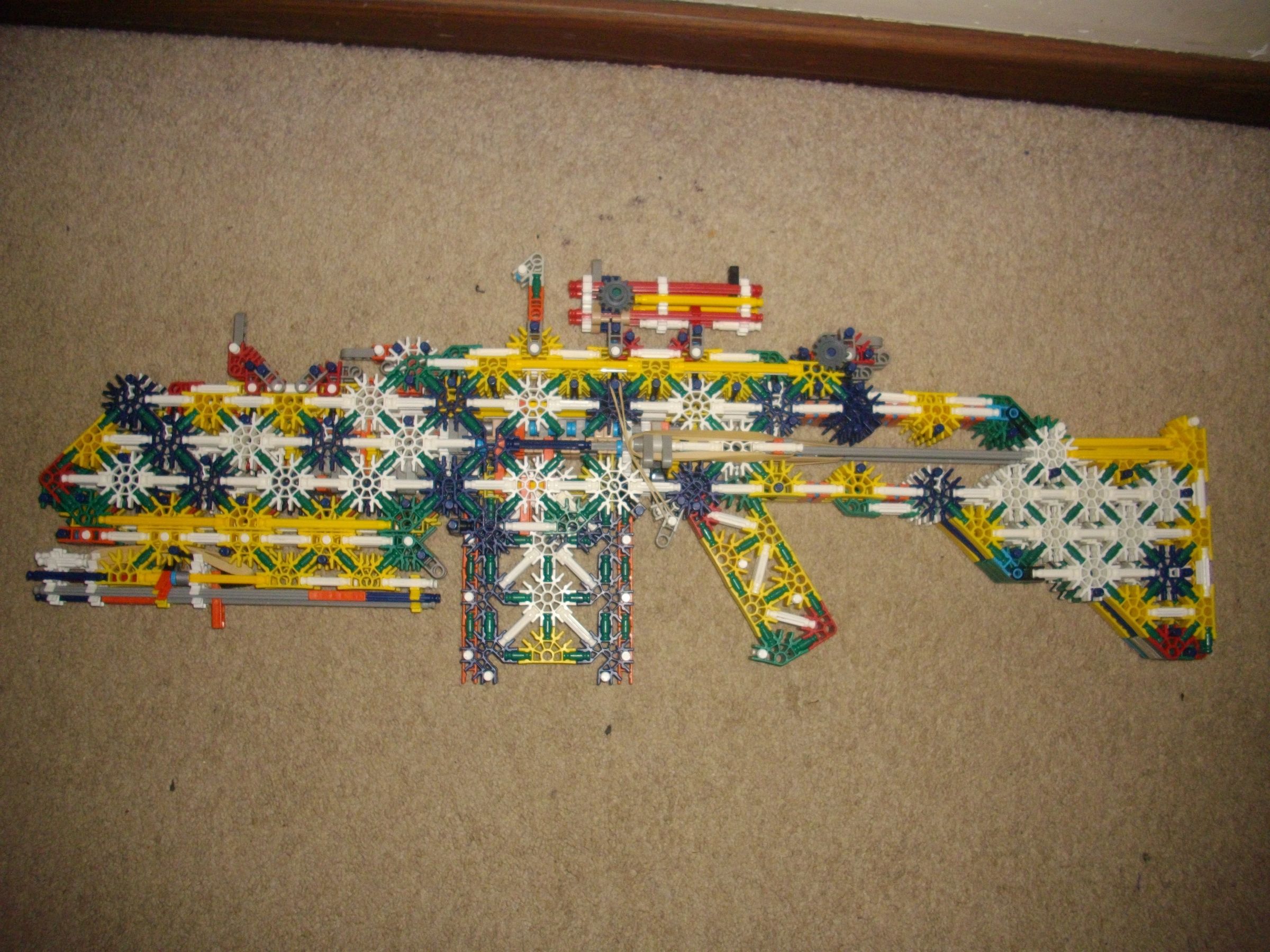 DIY guide for Knex Battle Rifle V2 with step-by-step instructions