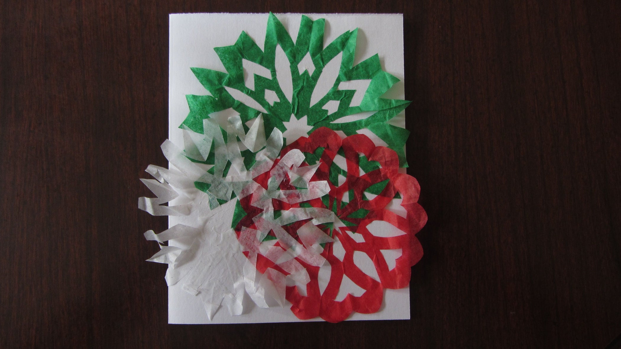 Tissue Paper Snowflake Cards 3 Steps (with Pictures) Instructables
