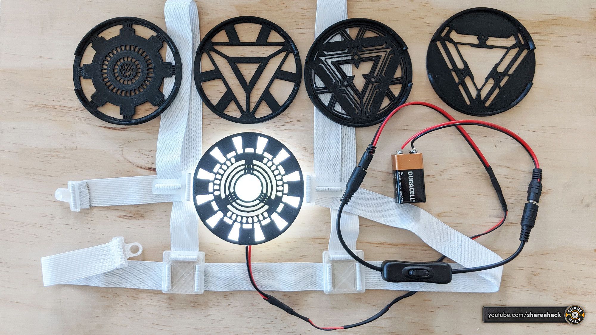 Iron Man Wearable Arc Reactor (3D Printed) 5 Designs : 9 Steps (with ...