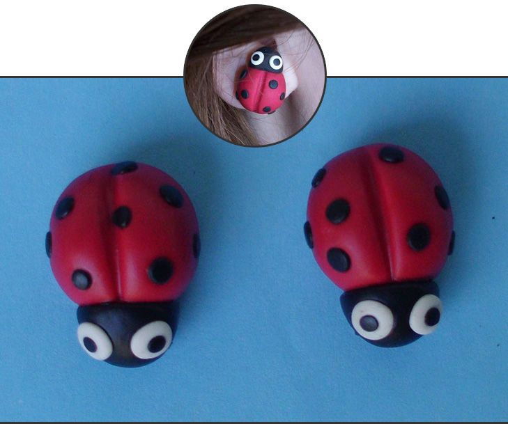 Ladybug Earrings (Polymer Clay) 9 Steps (with Pictures) Instructables