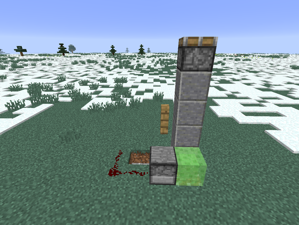 Minecraft Slime Block Elevator 3 Steps Instructables