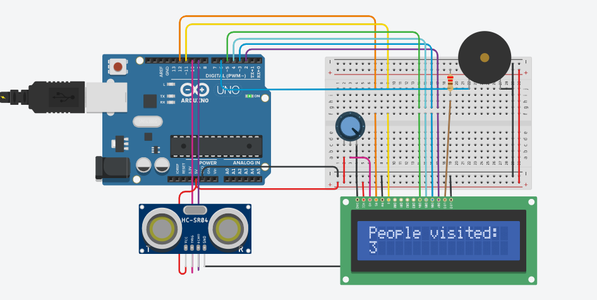 Bi-Directional Visitor Counter Using Single Ultrasonic Sensor With LCD ...