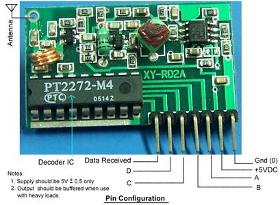 RF 315/433 MHz Transmitter-receiver Module and Arduino : 5 Steps ...