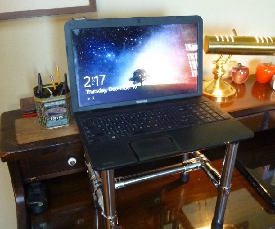 DIY guide for Simple laptop stand / standing desk with step-by-step instructions