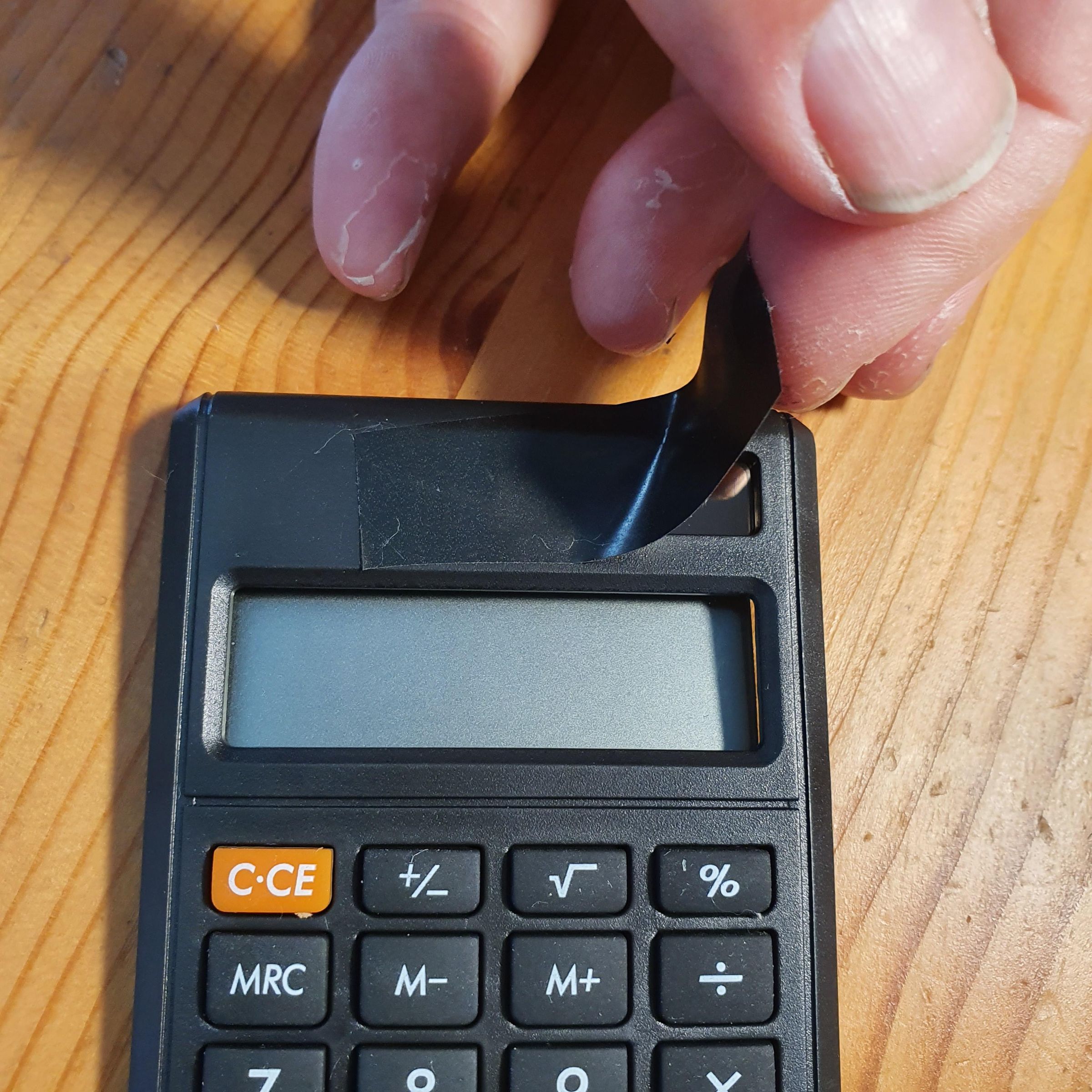 Remove Battery From Caculator