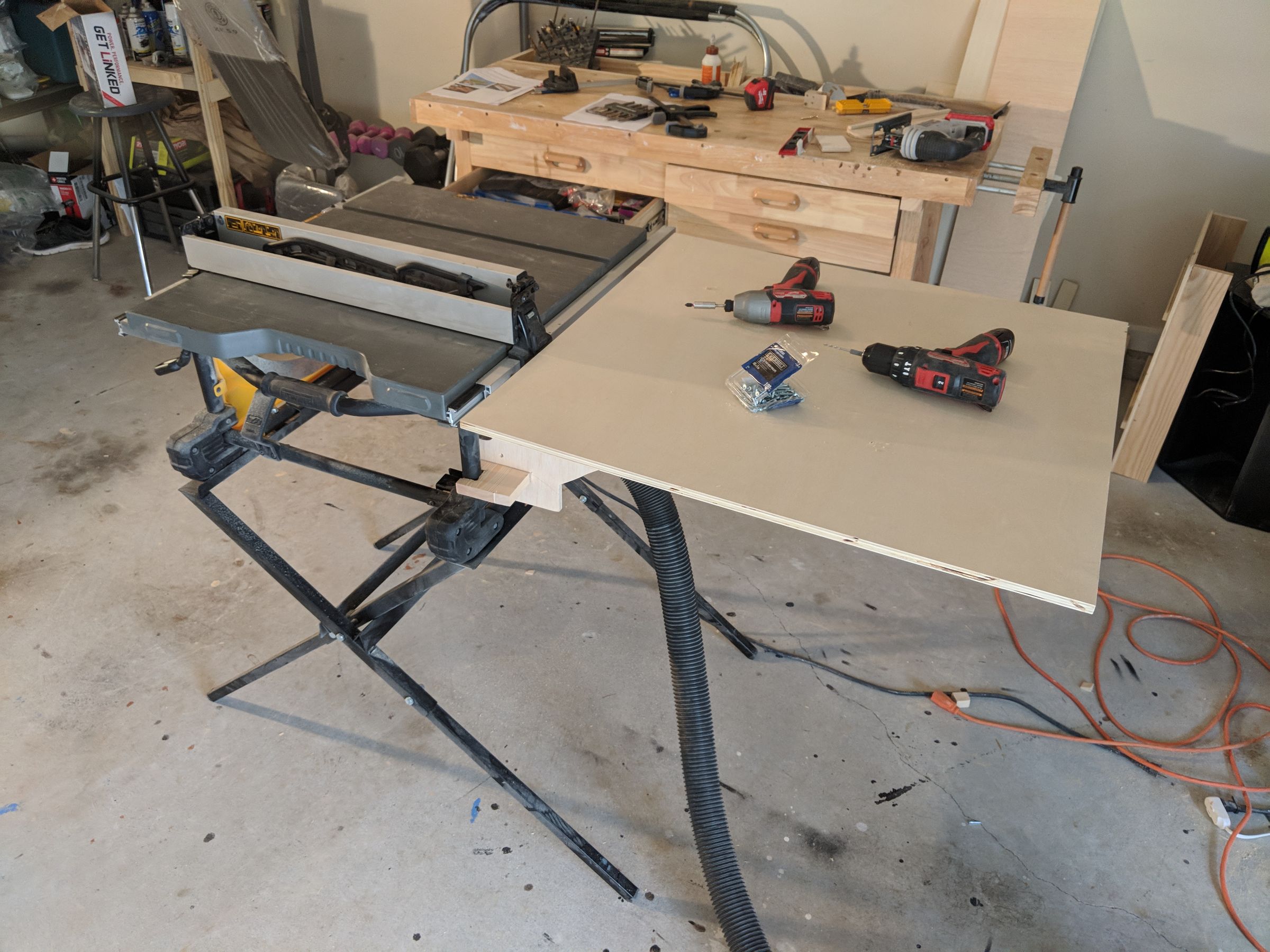 Outfeed Table for Dewalt Table Saw for 