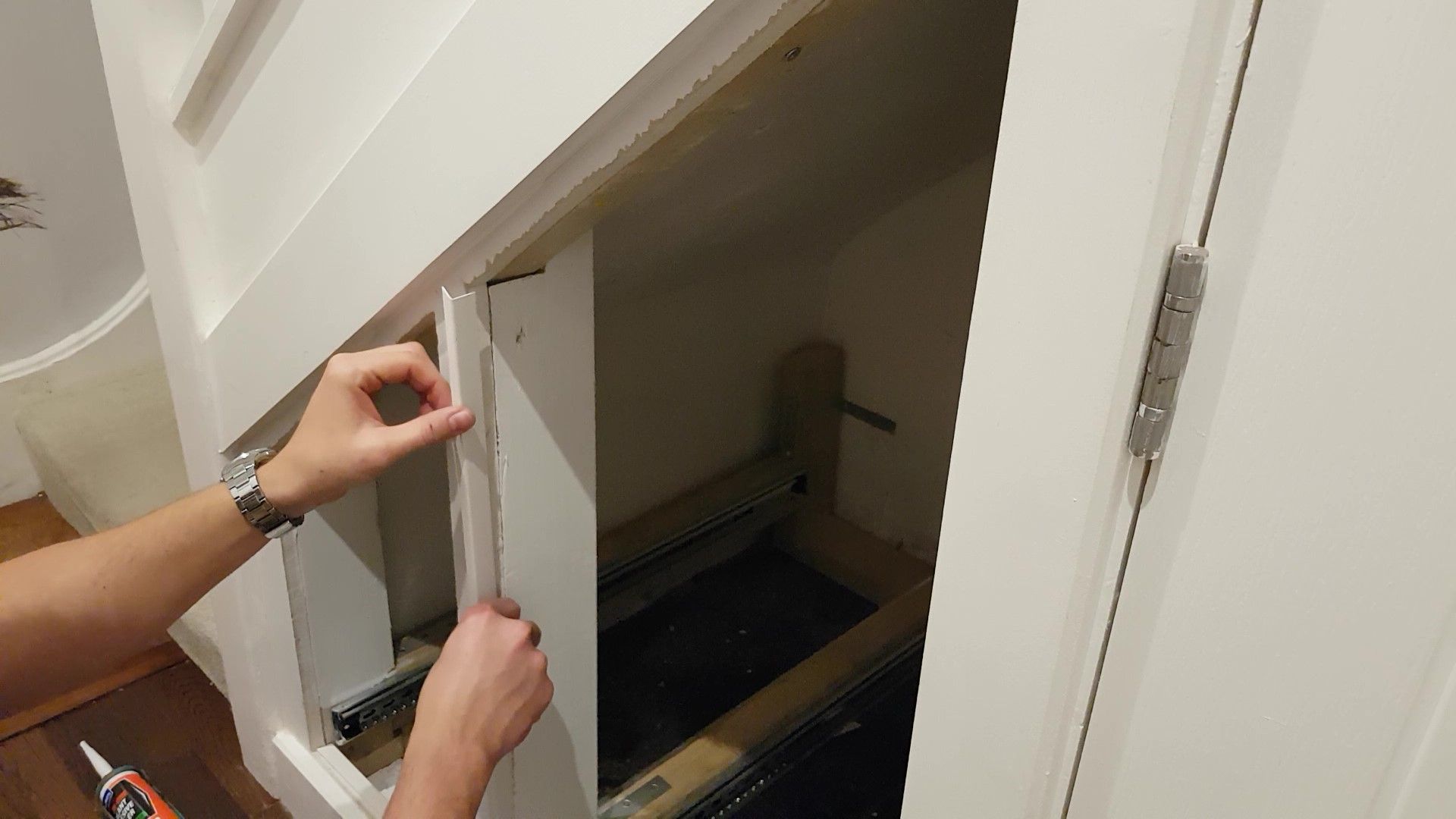 Under Stairs Hidden Storage Drawers 15 Steps (with Pictures
