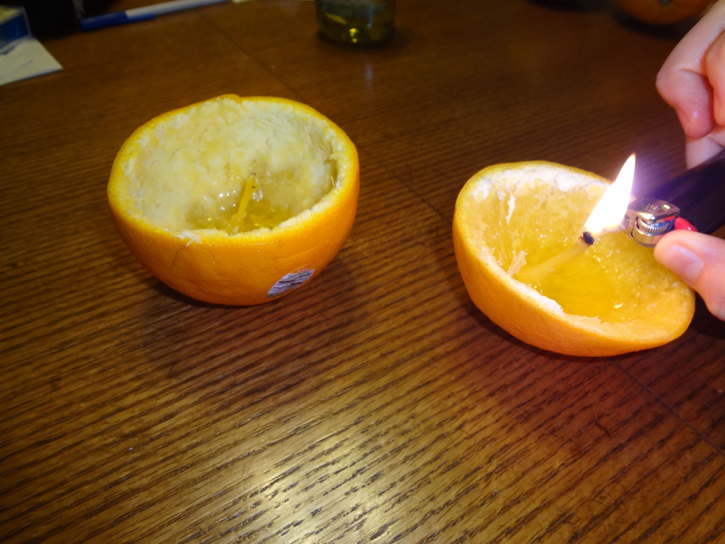 How to Make a Candle Out of an Orange (2) 6 Steps Instructables