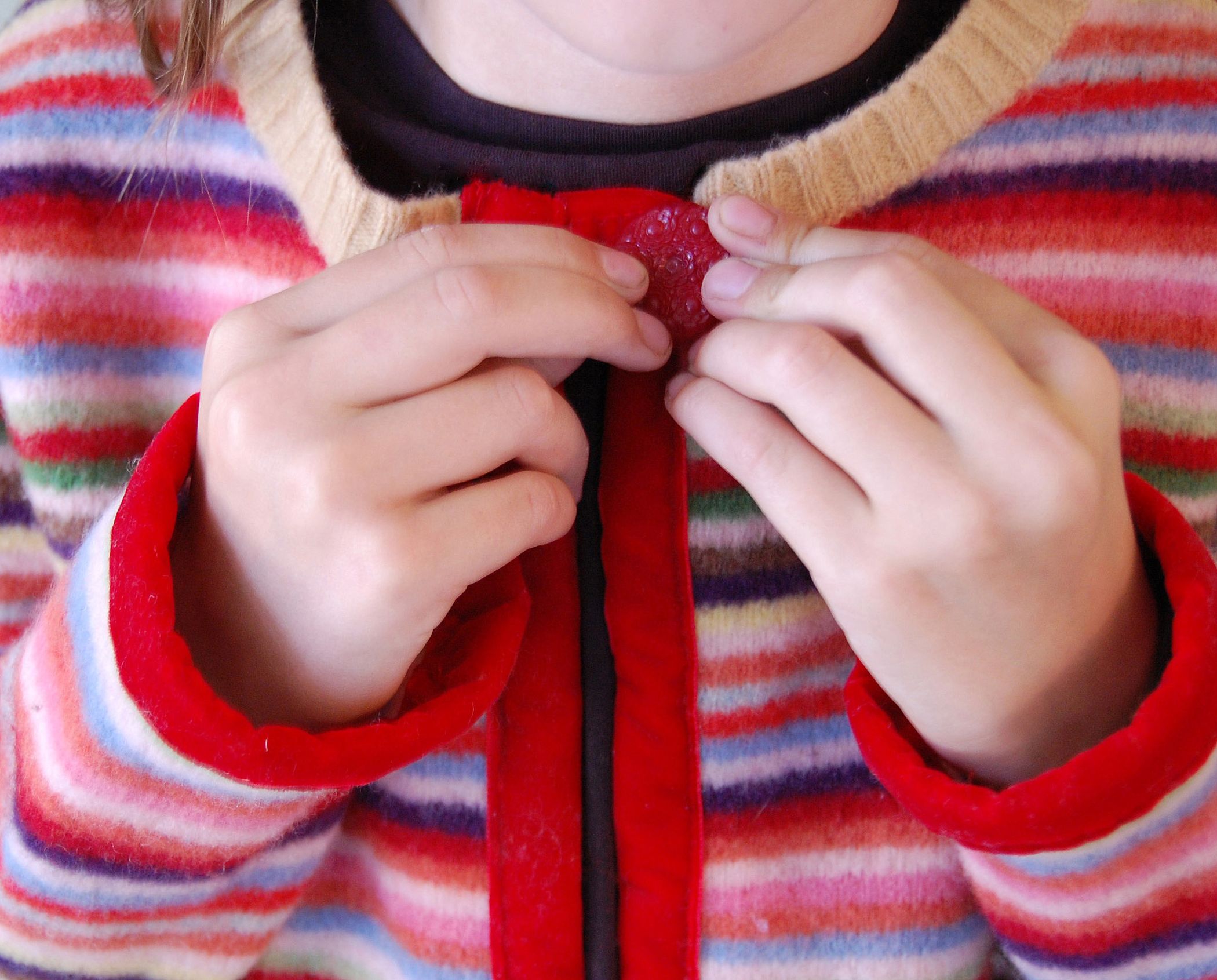 Make a Childs Cardigan From Recycled Felted Wool Sweater! : 5 Steps