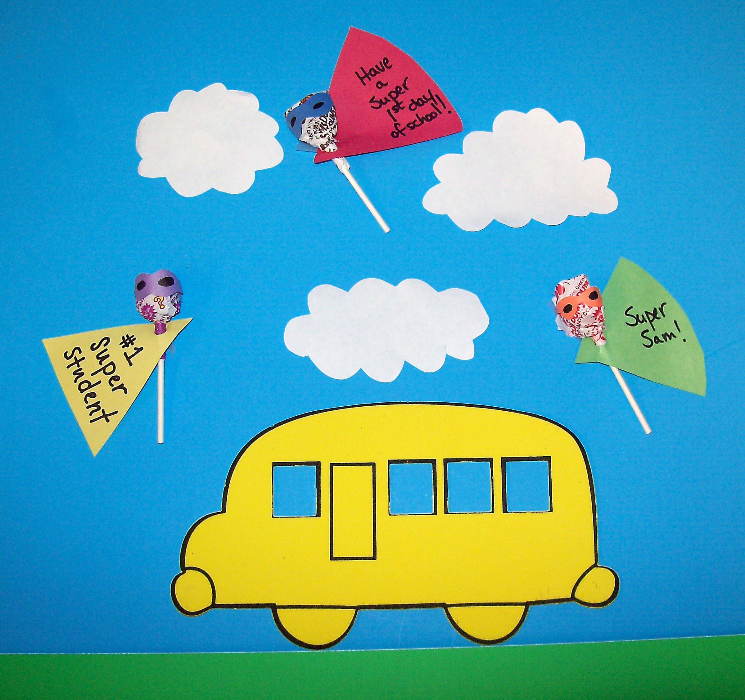 back to school crafts: super hero lollipops DIY Project DIY Project Image