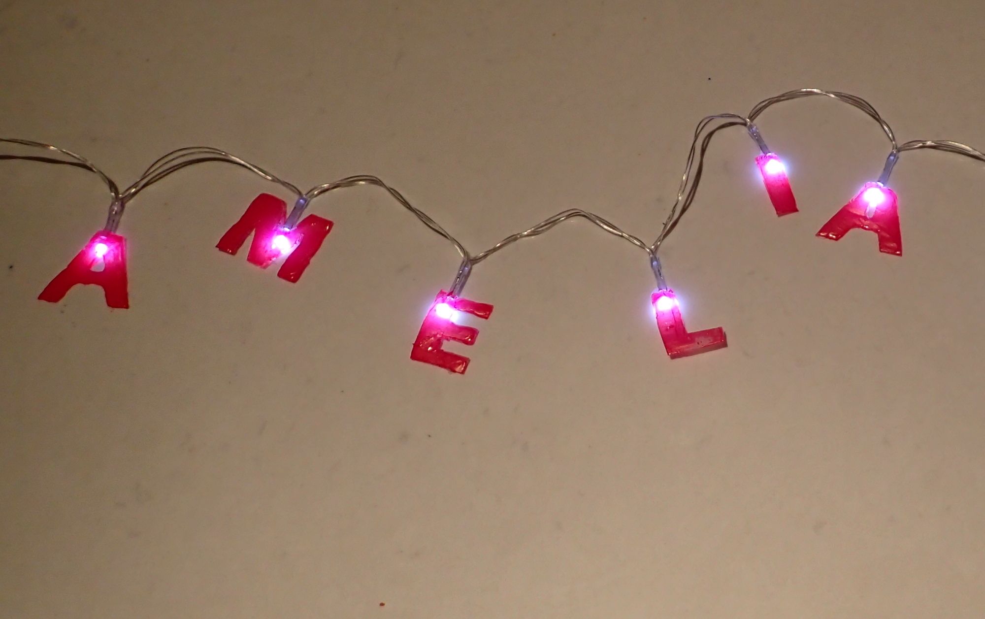 Personalised Fairy Lights 4 Steps Instructables