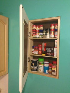 Build A Recessed Storage Cabinet 7 Steps With Pictures Instructables Build A Recessed Storage Cabinet 7, In Wall Cabinets Recessed