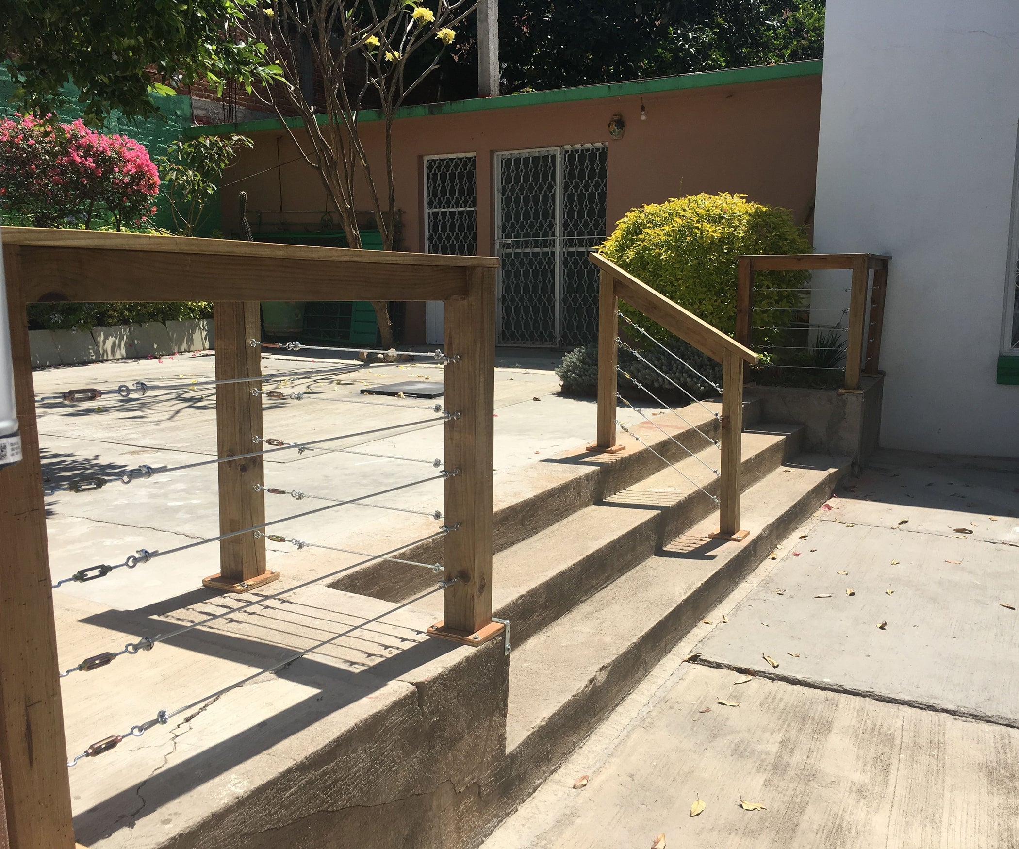 Easy Handrail With Steel Cable 6 Steps (with Pictures) Instructables