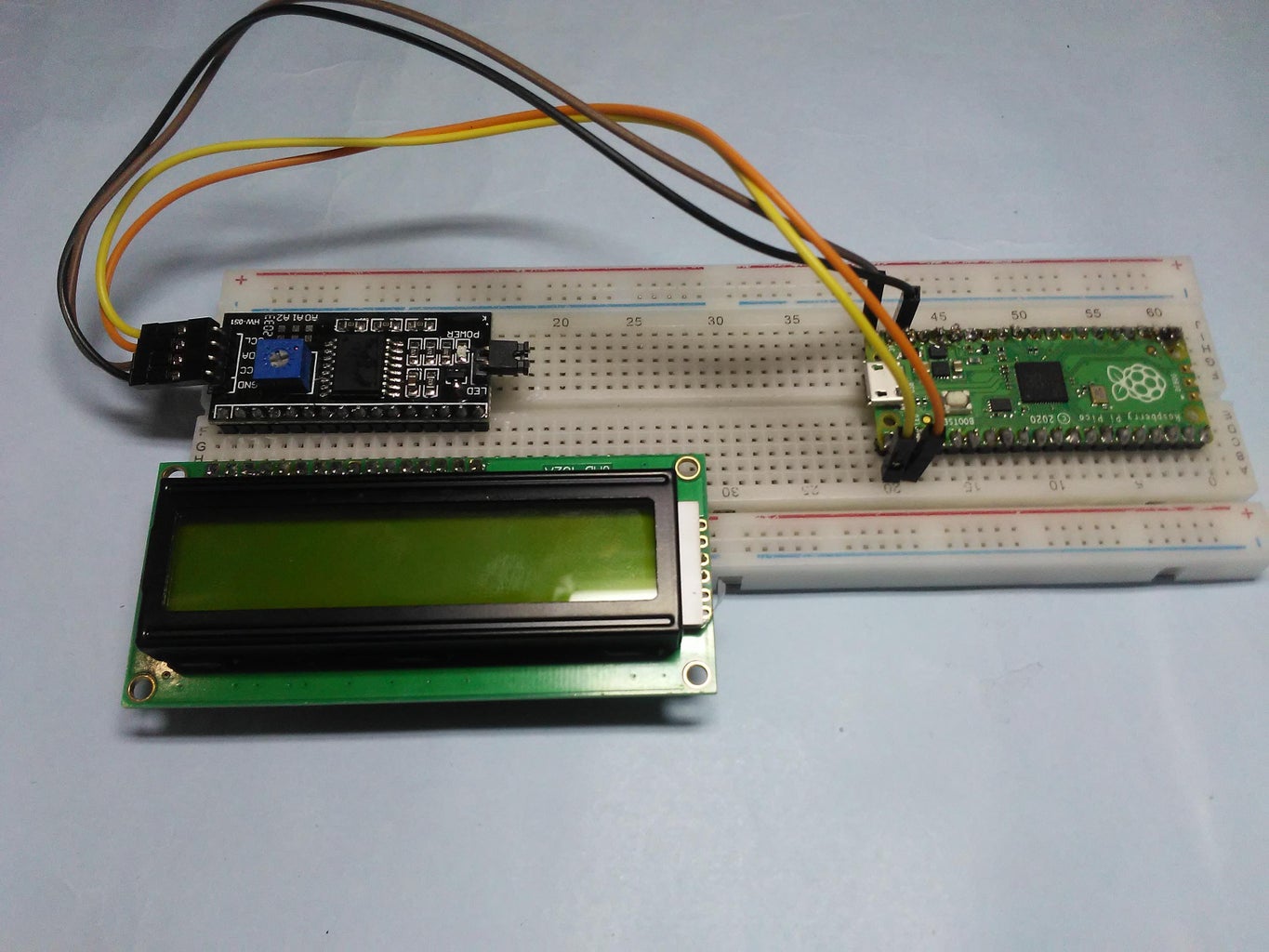 Custom Characters With Raspberry Pi Pico and LCD 16*2 Display : 4 Steps ...