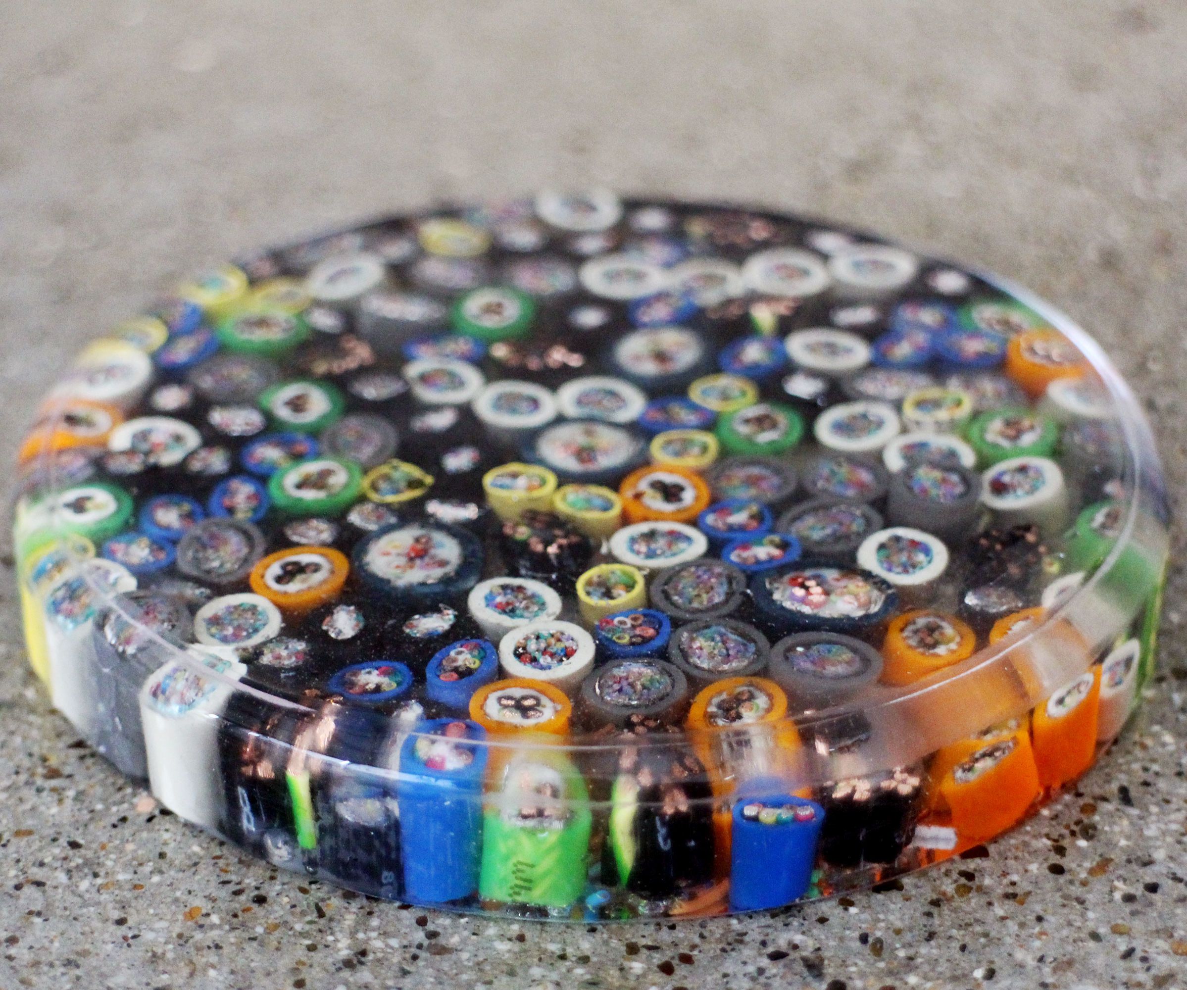 Sliced Cable Resin Coasters