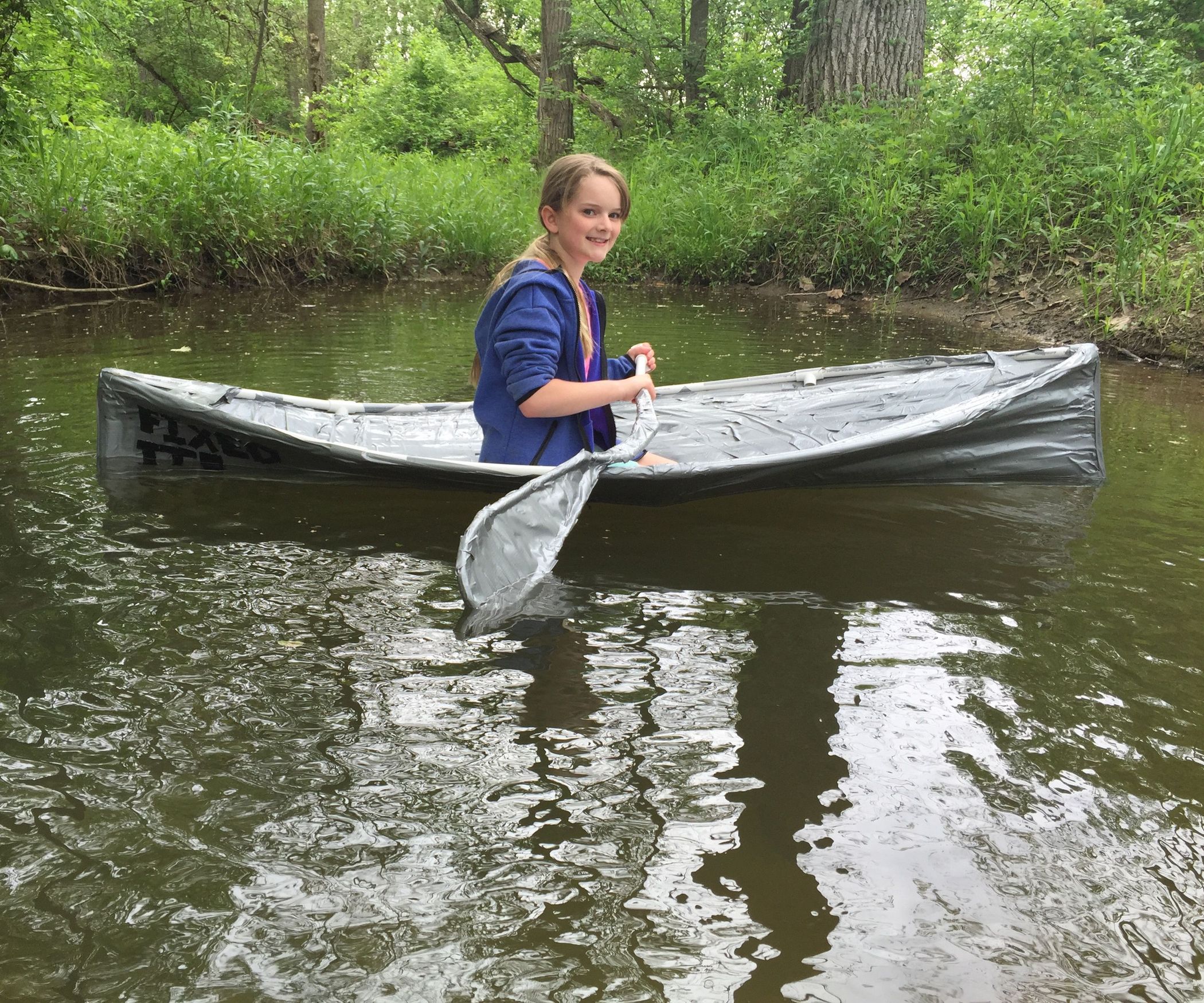 backyard duct tape kayak : 6 steps with pictures