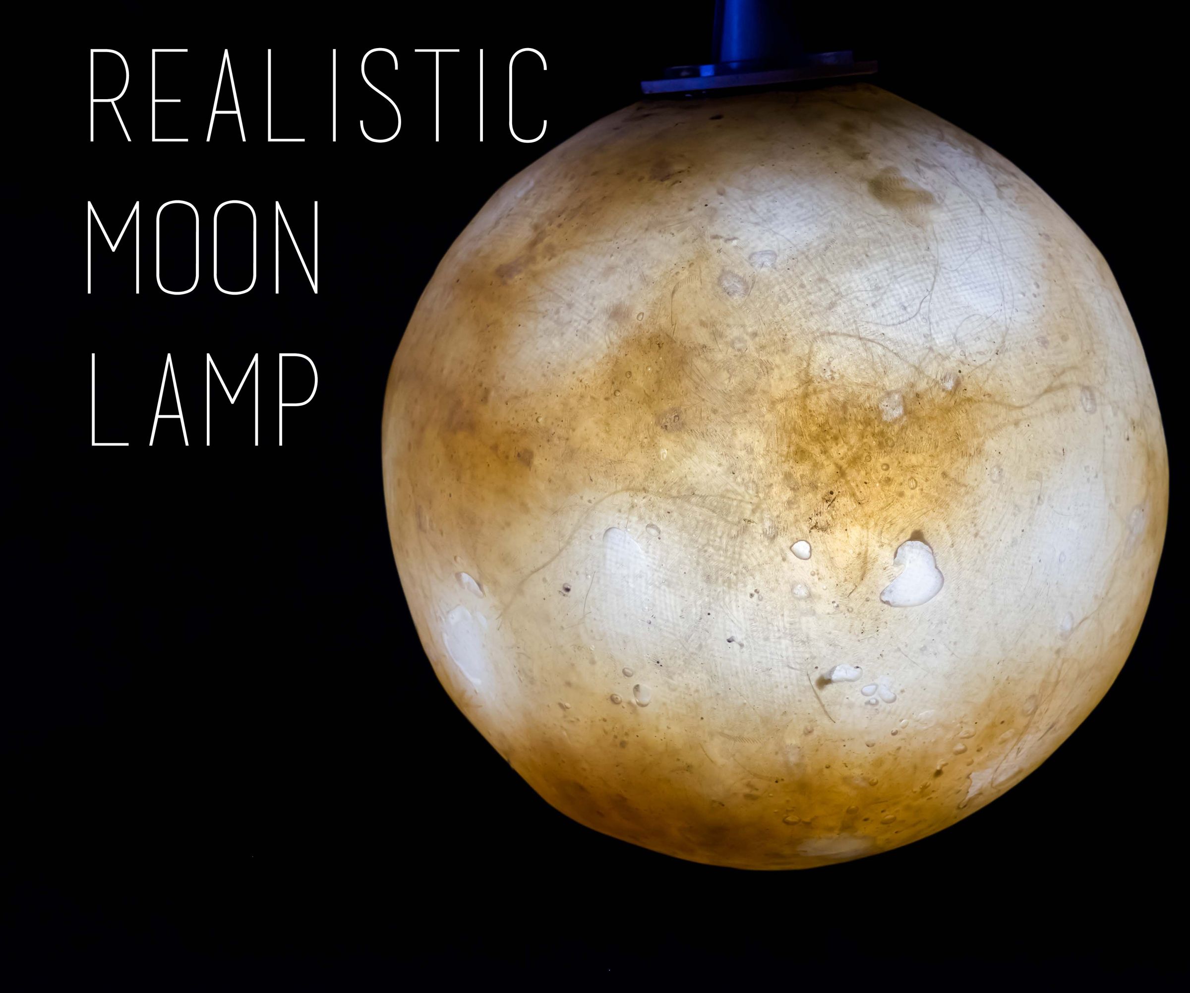 Realistic Moon Lamp