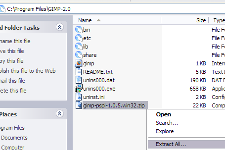 photoshop plugins in the gimp 6 steps