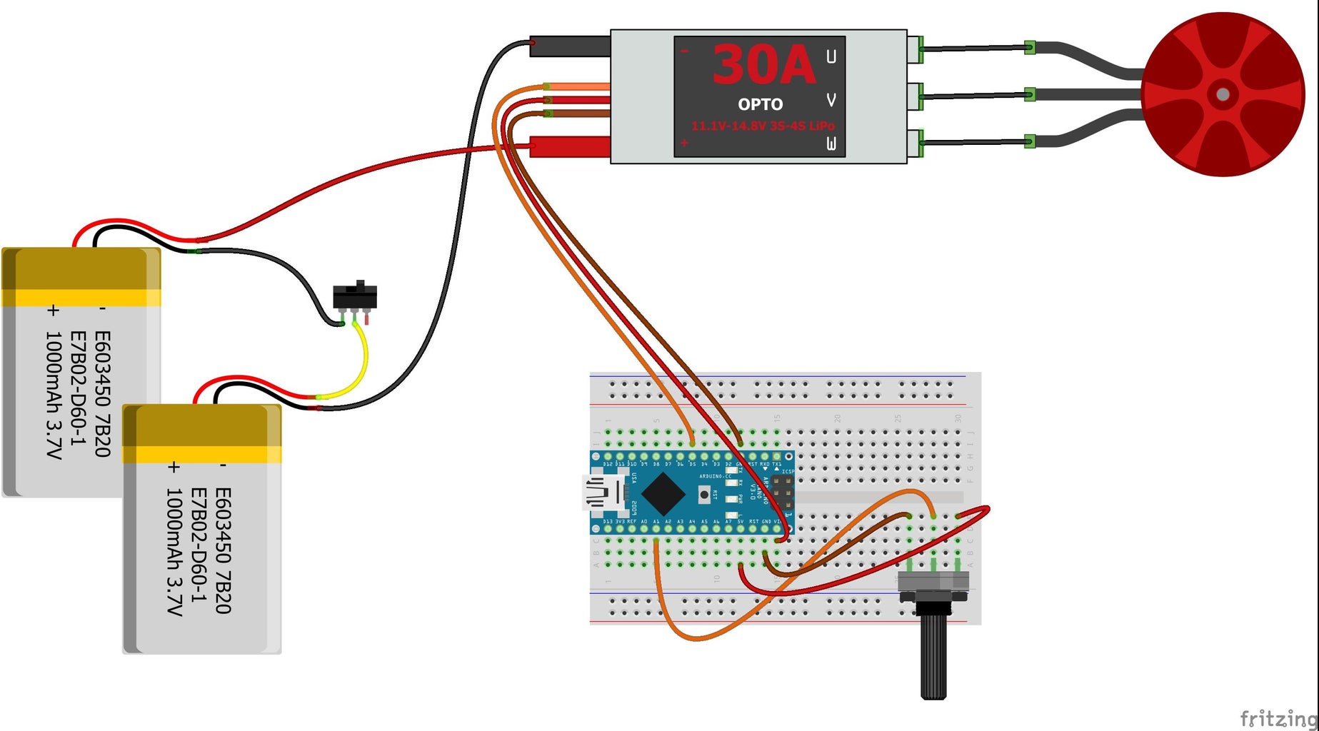 How to Use the Yellow ESC With Arduino - Instructables
