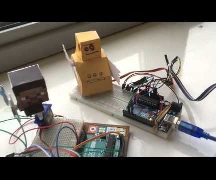 arduino steve - a minecraft animatronic DIY Project DIY Project Image