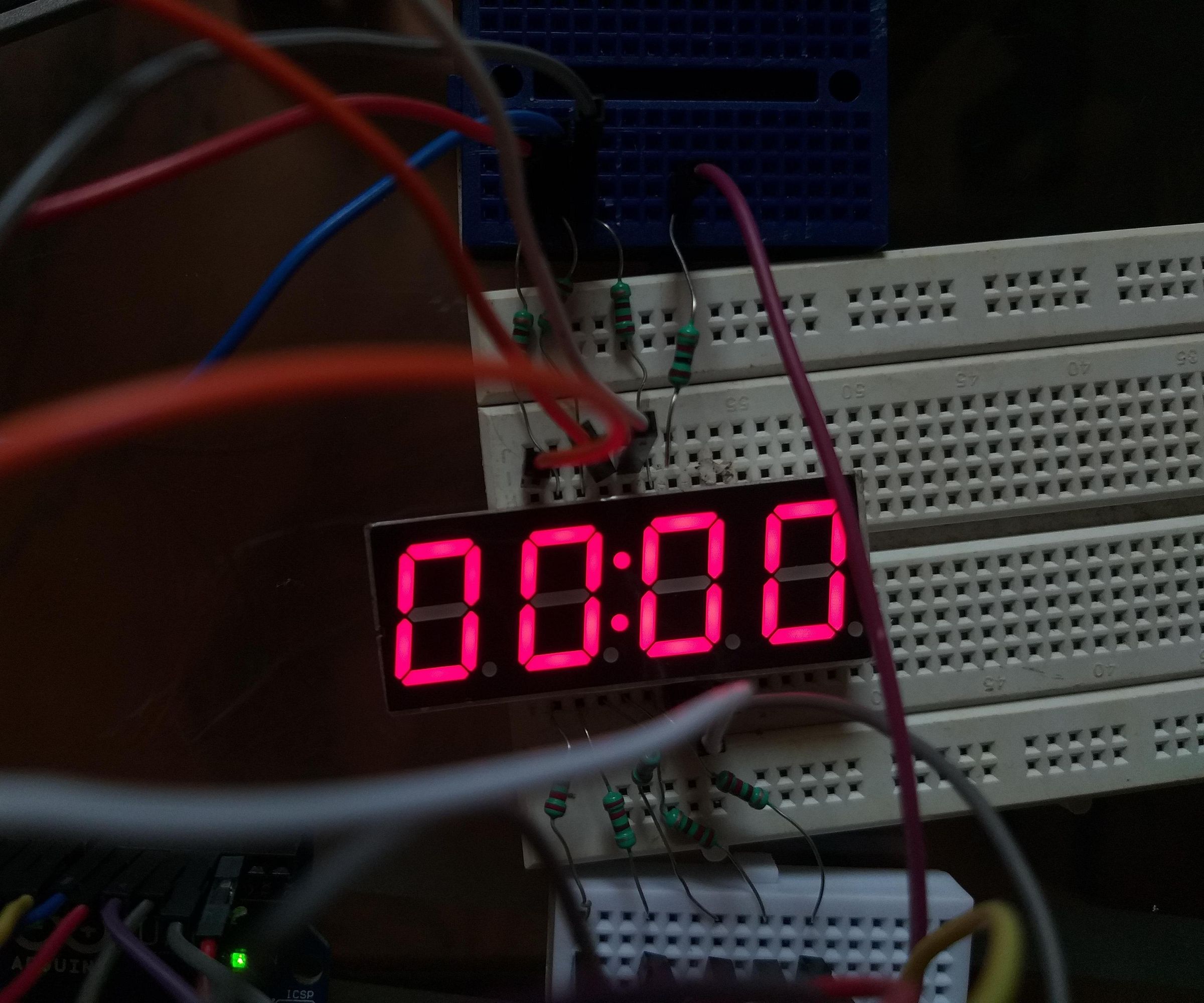 4 digit 7 segment display 14 pins with arduino DIY Project DIY Project Image
