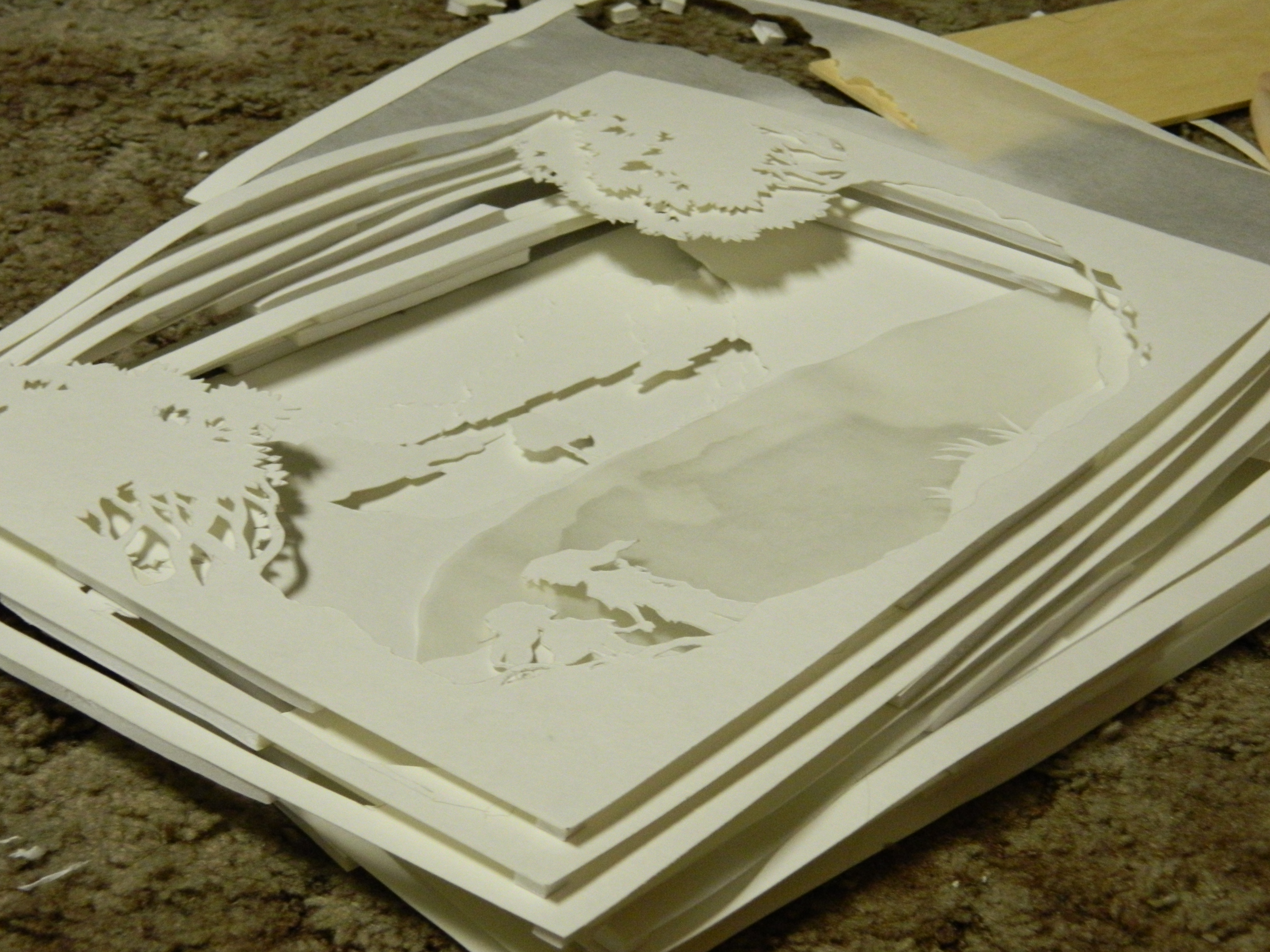 Paper Cut Shadow Box 5 Steps (with Pictures) Instructables