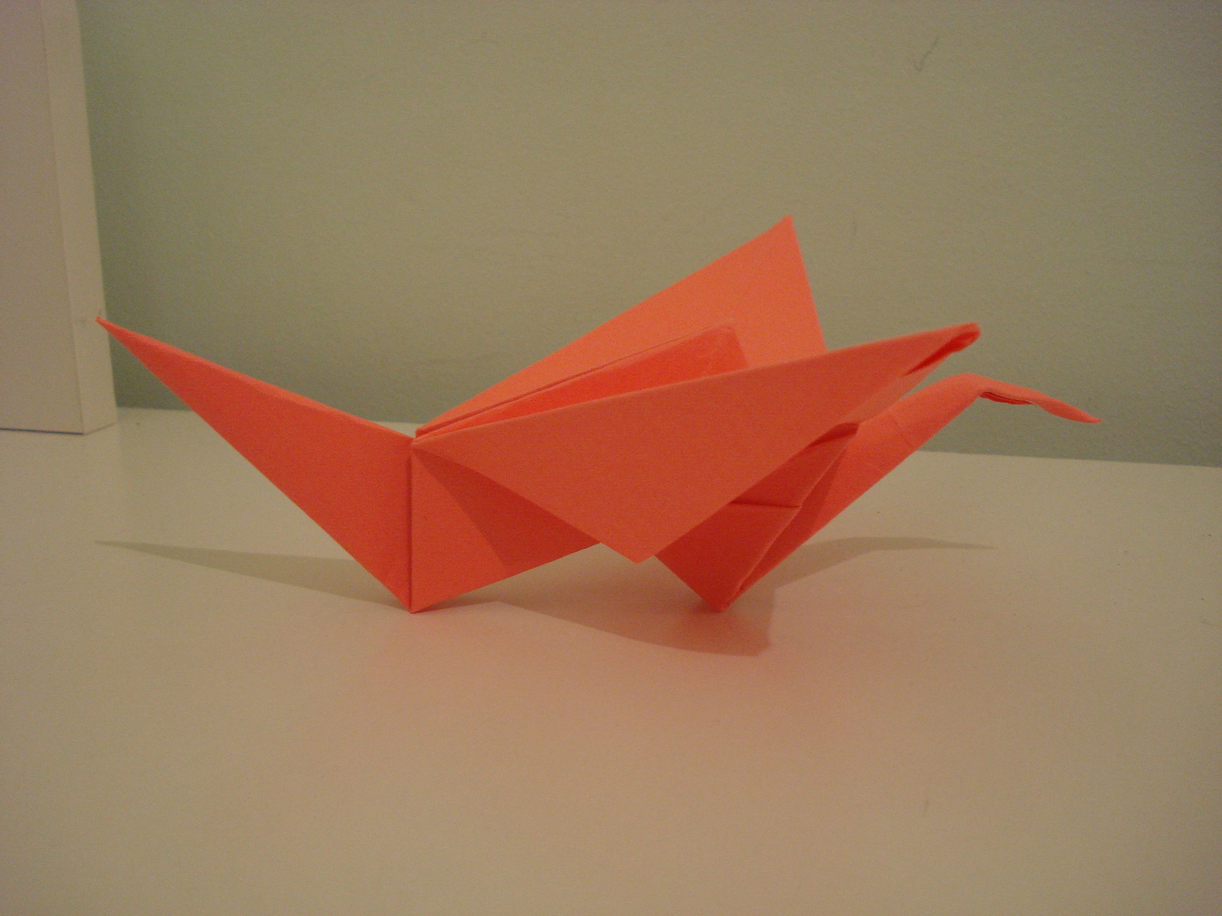 Flapping Origami Crane 9 Steps Instructables