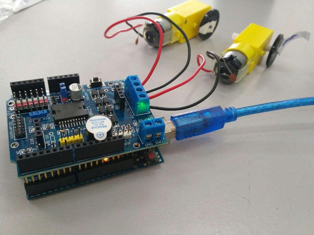 Tutorial For L298 2amp Motor Driver Shield For Arduino 6 Steps Instructables