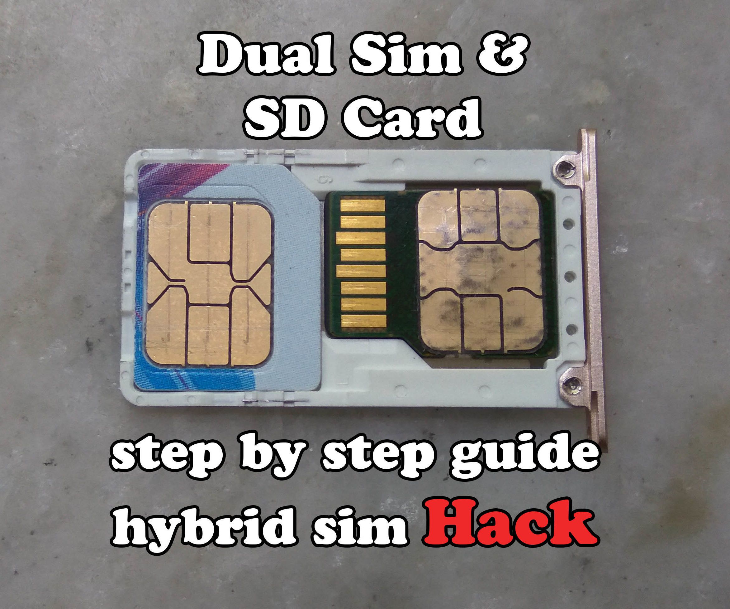 DIY guide for Dual Sim & SD Card Simultaneously on Xiaomi Redmi Note 3  step by step guide with step-by-step instructions
